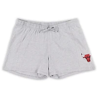Fanatics /Heather Gray Chicago Bulls Plus T-Shirt  Shorts Combo Set