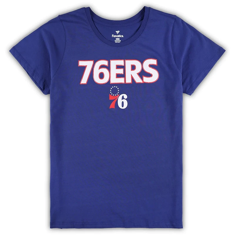 Fanatics /Heather Gray Philadelphia 76ers Plus T-Shirt  Shorts Combo Set
