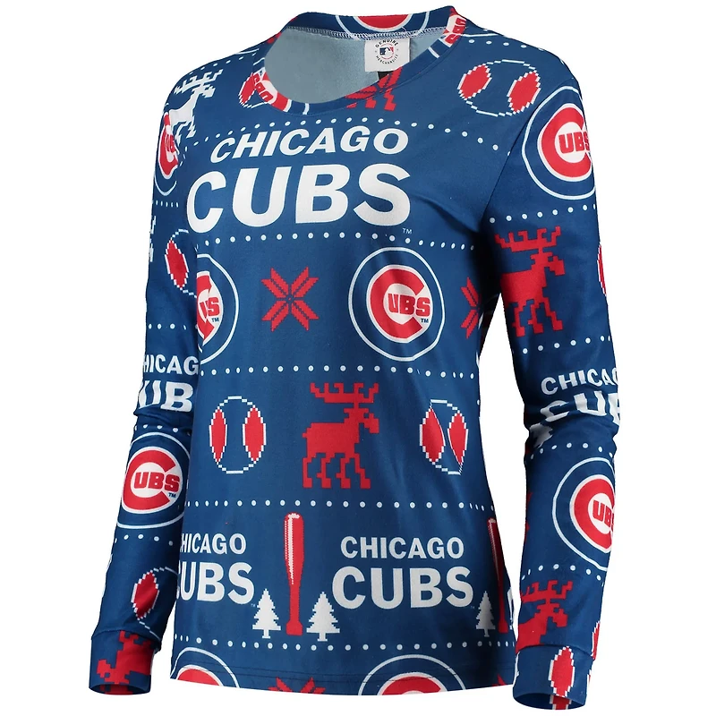 FOCO Chicago Cubs Ugly Pajama Set