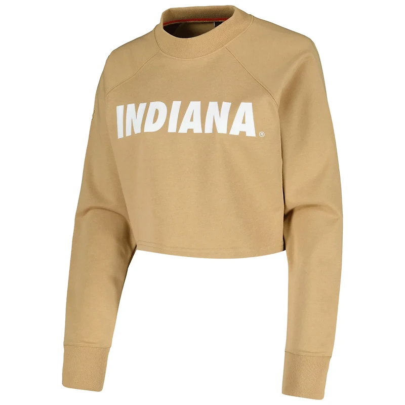 Indiana Hoosiers Raglan Cropped Sweatshirt  Sweatpants Set