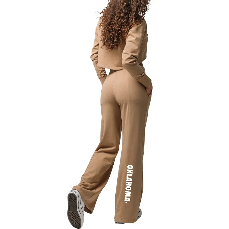 Oklahoma Sooners Raglan Cropped Sweatshirt  Sweatpants Set