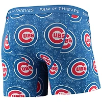 Pair of Thieves /Royal Chicago Cubs Super Fit 2-Pack Boxer Briefs Set