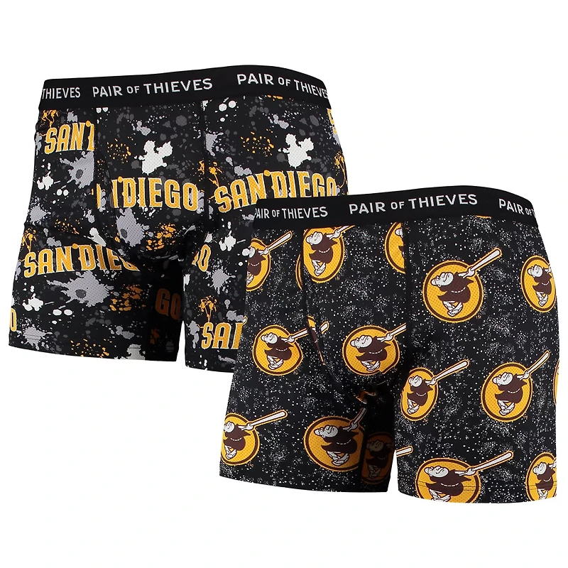 Pair of Thieves San Diego Padres Super Fit 2-Pack Boxer Briefs Set