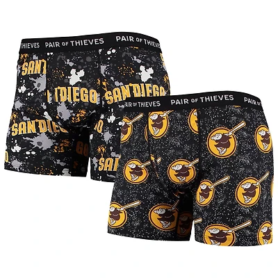 Pair of Thieves San Diego Padres Super Fit 2-Pack Boxer Briefs Set