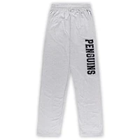 Pittsburgh Penguins Heather Gray Big  Tall T-Shirt Pants Lounge Set