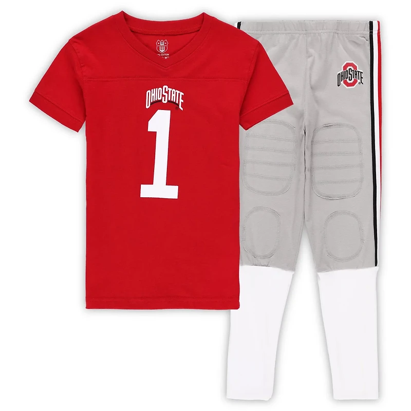 Preschool Wes  Willy Ohio State Buckeyes Football Pajama Set