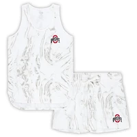 Profile Ohio State Buckeyes Plus Marble Tank and Shorts Set