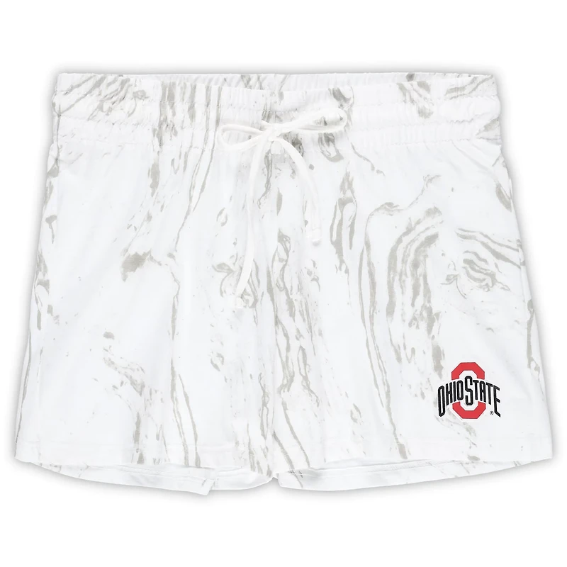 Profile Ohio State Buckeyes Plus Marble Tank and Shorts Set