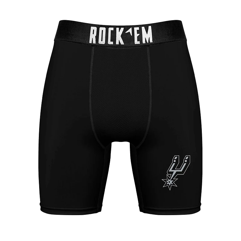Rock Em Socks San Antonio Spurs Primary Crew Socks  Boxer Briefs Combo Pack