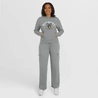 WEAR by Erin Andrews Milwaukee Brewers Waffle-Knit Long-Sleeve Hoodie  Lounge Pant Set