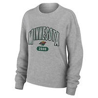 WEAR by Erin Andrews Minnesota Wild Knit Long Sleeve Tri-Blend T-Shirt  Pants Sleep Set