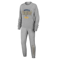 WEAR by Erin Andrews Nashville Predators Knit Long Sleeve Tri-Blend T-Shirt  Pants Sleep Set