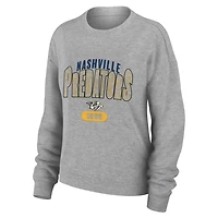 WEAR by Erin Andrews Nashville Predators Knit Long Sleeve Tri-Blend T-Shirt  Pants Sleep Set