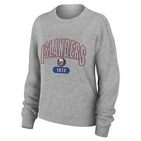 WEAR by Erin Andrews New York Islanders Knit Long Sleeve Tri-Blend T-Shirt  Pants Sleep Set