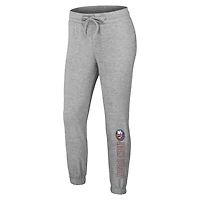 WEAR by Erin Andrews New York Islanders Knit Long Sleeve Tri-Blend T-Shirt  Pants Sleep Set