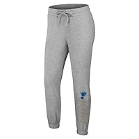 WEAR by Erin Andrews St Louis Blues Knit Long Sleeve Tri-Blend T-Shirt  Pants Sleep Set