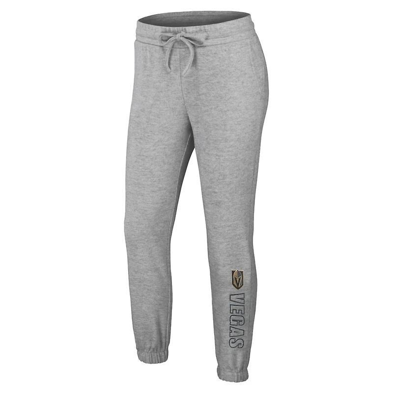 WEAR by Erin Andrews Vegas Golden Knights Knit Long Sleeve Tri-Blend T-Shirt  Pants Sleep Set
