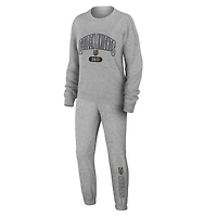 WEAR by Erin Andrews Vegas Golden Knights Knit Long Sleeve Tri-Blend T-Shirt  Pants Sleep Set