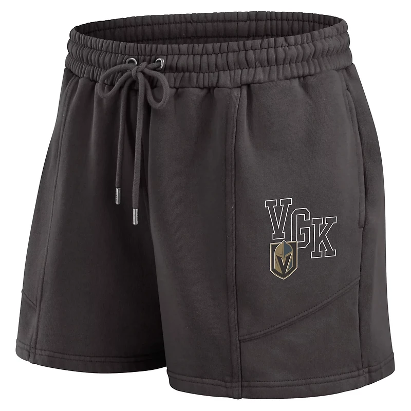 WEAR by Erin Andrews Vegas Golden Knights Washed Fleece Sweatshirt  Shorts Lounge Set