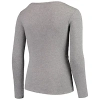 Youth Heathered Clemson Tigers Long Sleeve T-Shirt  Pant Sleep Set