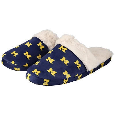 ZooZatz Michigan Wolverines Faux Fur Slippers