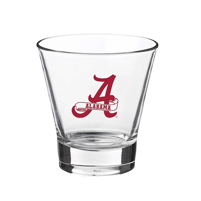 Alabama Crimson Tide 12oz Slant Vault Rock Glass