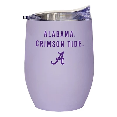 Alabama Crimson Tide 16oz Lavender Soft Touch Curved Tumbler