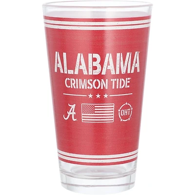 Alabama Crimson Tide 16oz OHT Military Appreciation Pint Glass