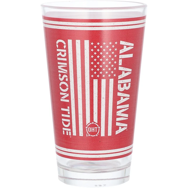 Alabama Crimson Tide 16oz OHT Military Appreciation Pint Glass