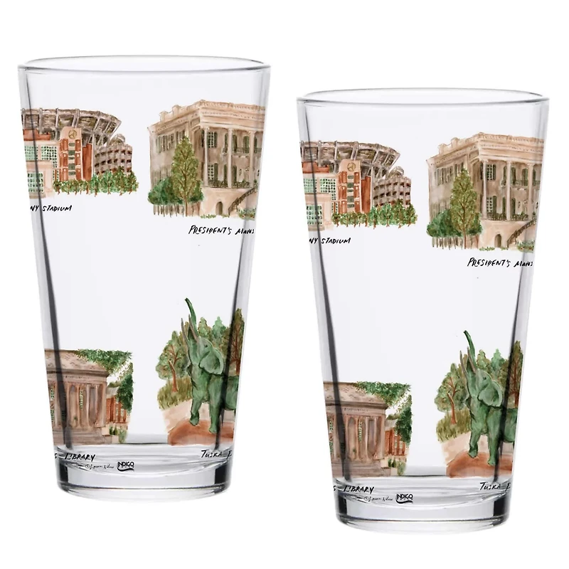 Alabama Crimson Tide 2-Pack 16oz Laura Wilcox University Pint Set