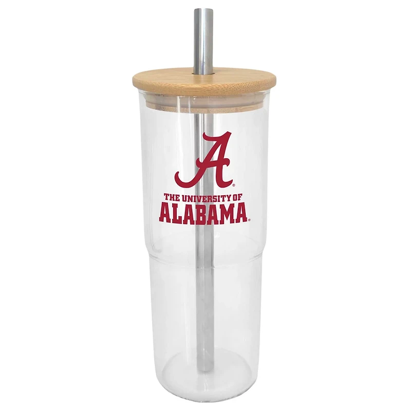 Alabama Crimson Tide 24oz Glass Tumbler