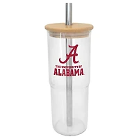 Alabama Crimson Tide 24oz Glass Tumbler