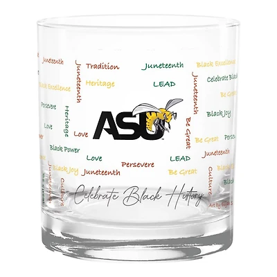Alabama State Hornets 14oz History Month Rocks Glass