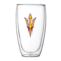Arizona State Sun Devils 15oz Double Wall Thermo Glass