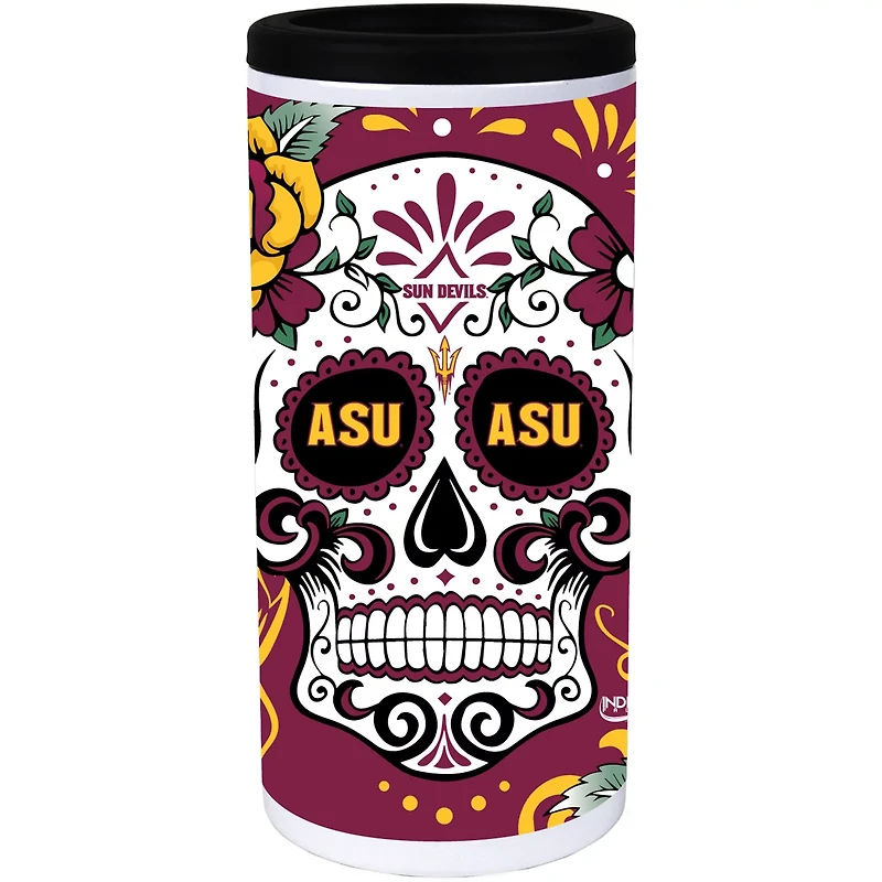 Arizona State Sun Devils Dia Stainless Steel 12oz Slim Can Cooler