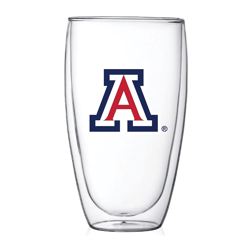 Arizona Wildcats 15oz Double Wall Thermo Glass