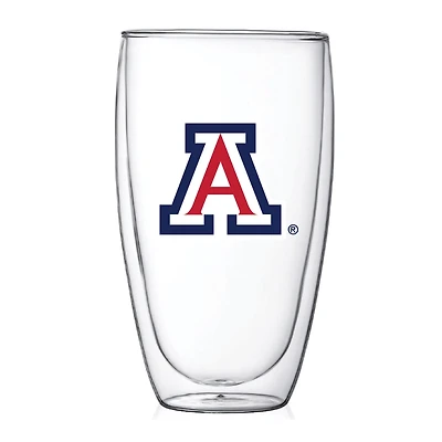 Arizona Wildcats 15oz Double Wall Thermo Glass