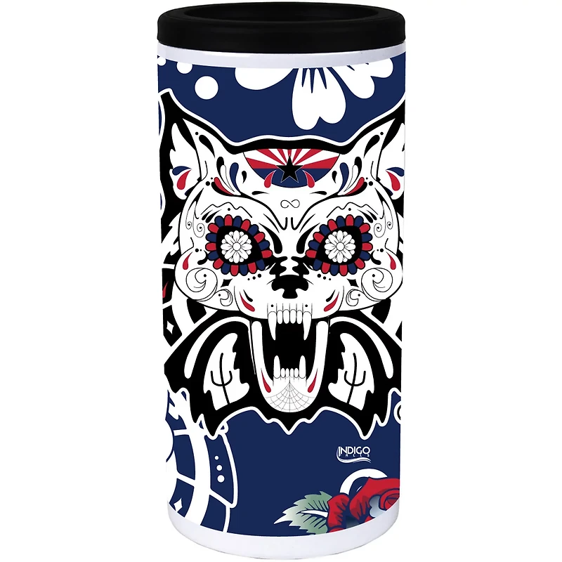 Arizona Wildcats Dia Stainless Steel 12oz Slim Can Cooler