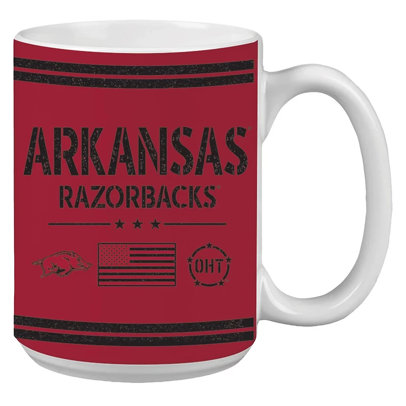 Arkansas Razorbacks 15oz OHT Military Appreciation Mug