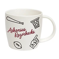 Arkansas Razorbacks 18oz Playmaker Mug