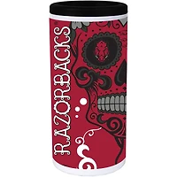 Arkansas Razorbacks Dia Stainless Steel 12oz Slim Can Cooler
