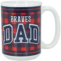 Atlanta Braves 15oz Buffalo Plaid Father's Day Mug