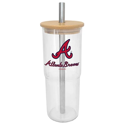 Atlanta Braves 24oz Glass Tumbler