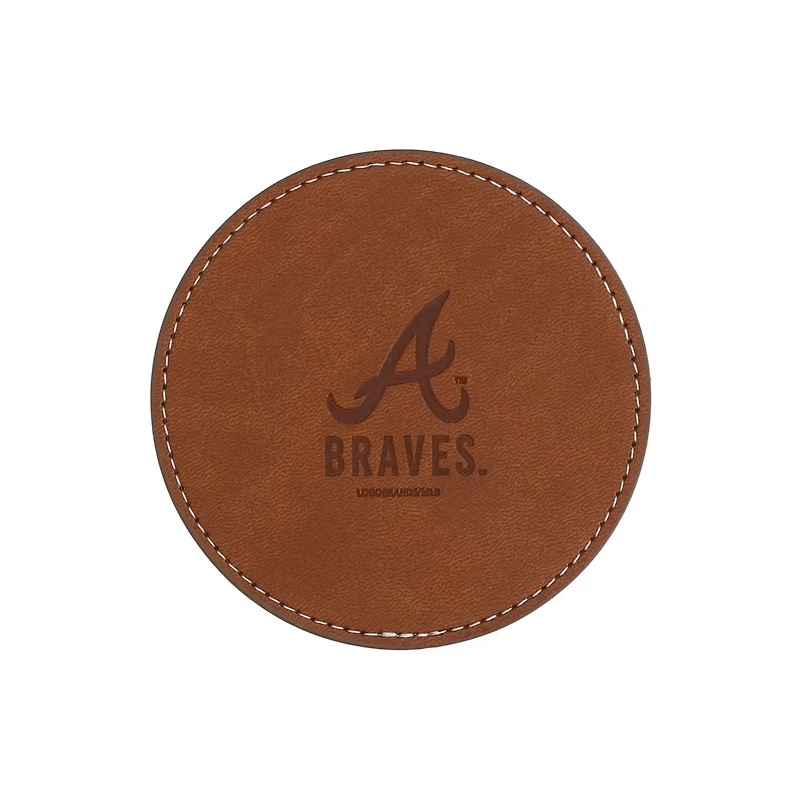 Atlanta Braves 4-Pack Faux Leather Coaster Set