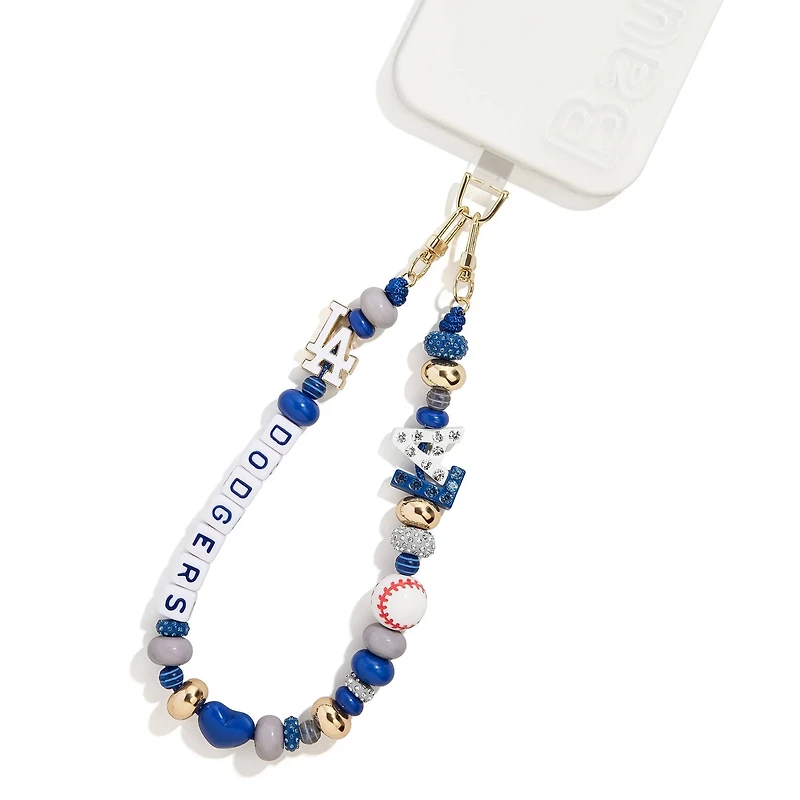BaubleBar Los Angeles Dodgers Beaded Phone Charm