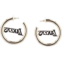 BaubleBar Los Angeles Lakers Logo Large Hoop Earrings