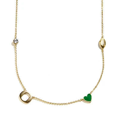BaubleBar Oregon Ducks Delicate Spaced Charm Necklace