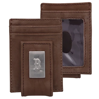 Boston Sox Leather Front Pocket Wallet