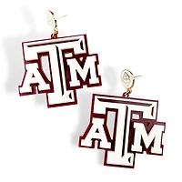 Brianna Cannon Texas AM Aggies Large Logo Earrings
