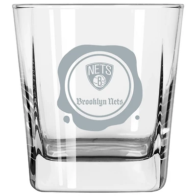 Brooklyn Nets 14oz Frost Stamp Old Fashioned Glass